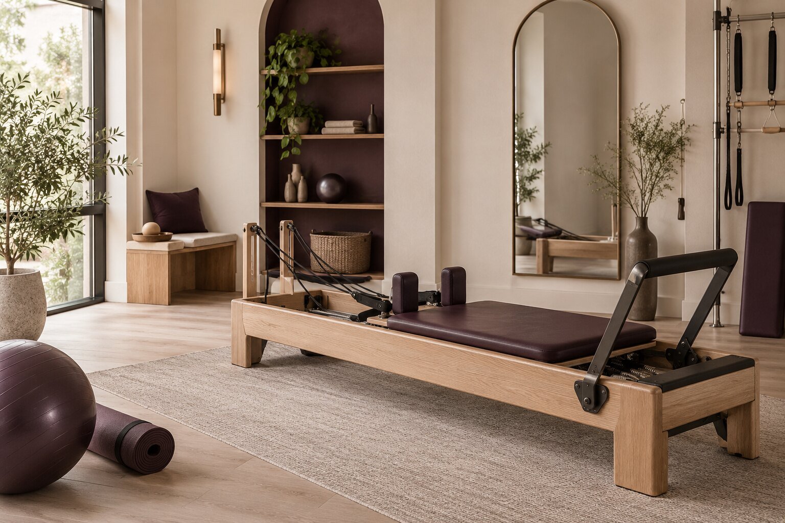 Reformer Pilates egzersiz alanı